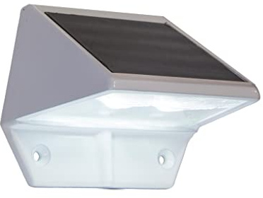 Classy Caps Solar Deck & Wall Lights, Model SL179, White - High Performance, Energy Efficient, Weather-Resistant, Durable Cast Aluminum, Outdoor Solar Lights, Durable Design, Easy Installation