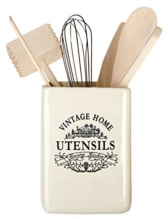 Premier Housewares Vintage Home Utensilienhalter, H15 x W11 x D11cm