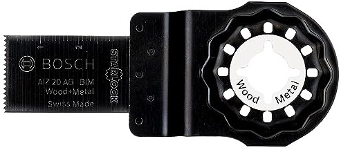 Bosch Professional 5x Instickssågblad AIZ 20 AB Wood and Metal (för trä och ohärdad metall, 20 x 30 mm, tillbehör Multiverktyg)