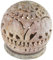Zap Impex Photophore en Pierre avec Sculptures d'éléphants sculptées, Lanterne décorative pour Bougie Chauffe-Plat, Design Unique Fait à la Main, faïence 8,9 cm