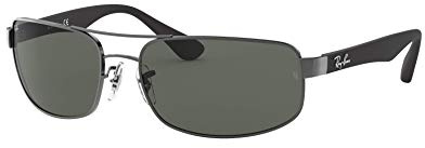 Ray-Ban Unisex Rb 3445 Sunglasses, Gunmetal, 61 UK