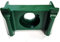 Klammer Doppelsteg, Zaunhalter, Zaunbau Halter, Doppelstabklammer, Stabmatten Halter, Grün Ral 6005 (50)