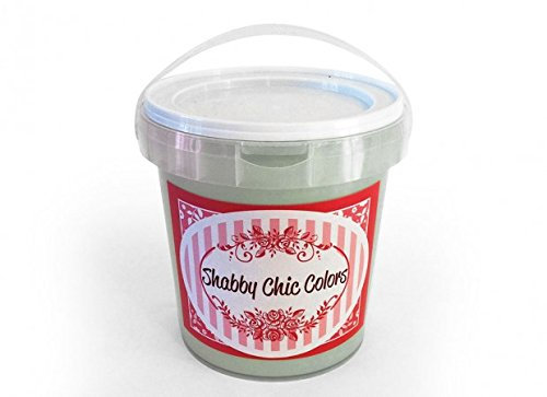 shabbychiccolors - SMALTO OPACO PER MOBILI MURI E METALLO– VERDE MUSCHIO 45 – 5 LT