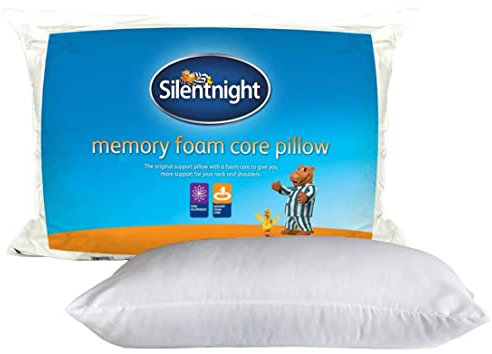 Silentnight Essential Memory Foam Core Pillow, Packaging may vary , White