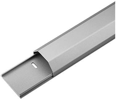 Goobay 90668 Halbrunder Aluminium-Kabelkanal 50 mm, Länge 1, 1 m