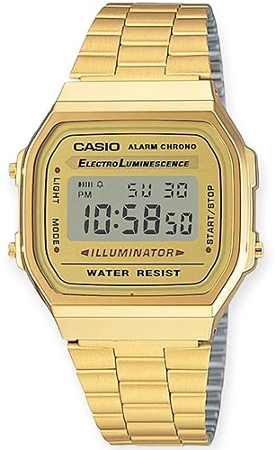 Casio Guldklocka herrkollektion #A-168WG-9, guld, klassisk eller lyx, guld, klassisk eller lyxig, Guld, Klassisk eller lyxig
