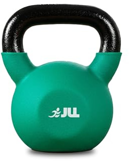 JLL Kettlebell, Neoprene Coated Cast Iron Kettlebells for Home Gym Resistance Training - 12kg