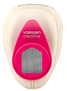 Vaessen Creative Perforadora de Papel, Etiqueta, Talla S, Para Proyectos DIY, Scrapbooking, Creación de Tarjetas y Más