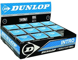 DUNLOP Sports Intro Squashball für Anfänger, 12-Ball-Box