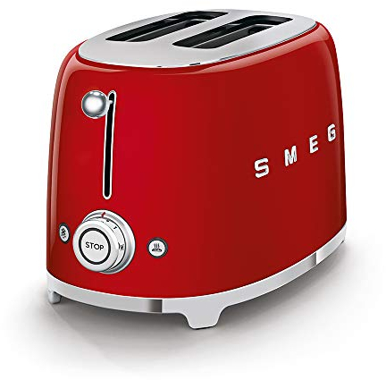 Smeg TSF01RDUK Retro Style 2 Slice Toaster - Red