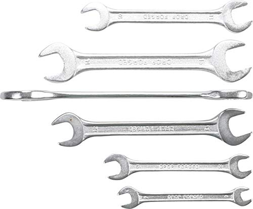 BGS Diy 1234 | Double Open End Spanner Set | 6 x 7 - 18 x 19 mm | 6 pcs.