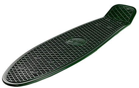 Ridge Skateboards Mini Cruiser Deck Plateau de Skateboard, Organics, Teal, 22 x 6, fabriqué au Royaume-Uni, 55cm