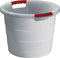 Garantia Universal Eimer 45 Liter natur (Kunststoffbehälter ø 491 mm, Höhe 425 mm, Mehrzweckeimer, stapelbar, mit Tragegriff) 785011