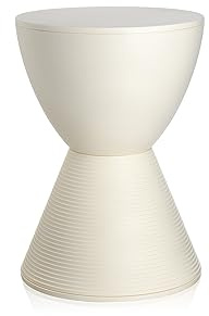 Kartell Prince Aha Sgabello, Bianco Cera, 30 x 30 x 43 cm