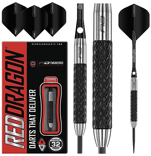 RED DRAGON Rat 1: 32g Tungsten Darts mit Flights und Schäfte