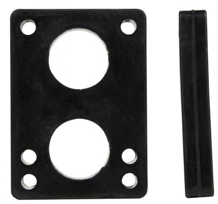 Dstreet Risers Soft Skateboard Elevator, Unisex Adult, Unisex adult, Risers Soft, Black (Black)