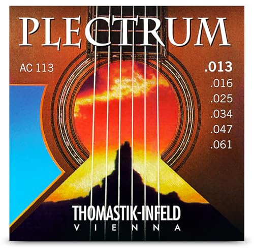 Thomastik-Infeld AC113 Acoustic Guitar Strings: Plectrum Series 6 String Set E, B, G, D, A, E