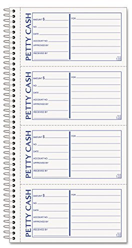 TOPS 4109 Petty Cash Book,2-Part,11-Inch x5-1/2-Inch, 200 Sets/BK, WE