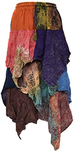 LITTLE KATHMANDU - Jupe 3 volants asymétriques - Taille élastique