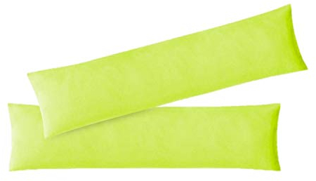 EXKLUSIV HEIMTEXTIL Jersey Kissenbezug 2er Set 40 x 145 cm apfelgrün