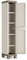 Keter Excellence Kunststoffschrank, schmal, 1 Tür, beige/Taupe, 33 x 45 x 182 cm