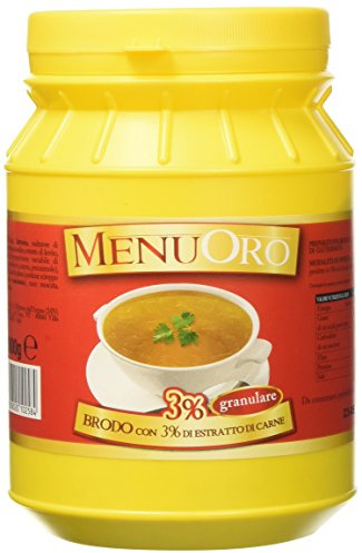 Menuoro - Brodo Estratto di Carne 3% Granulare - Barattolo 1Kg