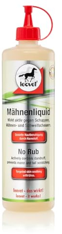Leovet Lotion pour crinière pour Chevaux | 500 ML | Produit complémentaire pour Le Soin des crins | avec urée et Fluide soufré Bio | Flacon Compte-Gouttes économique pour Une Application ciblée