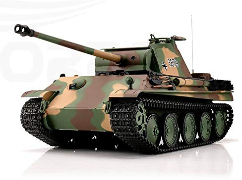 Big Boyz Remote Control 2.4G RC Panther G Type military tank 1/16-- Shooting + Smoking with MEAL STEEL GEAR BOX