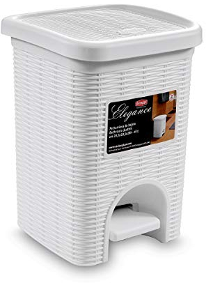 PATTUMIERA ELEGANCE 20X20X28 6LT BIANCA