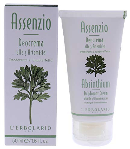 L'Erbolario, Deocrema Assenzio, Deodorante Cremoso alle Tre Artemisie, 50 ml