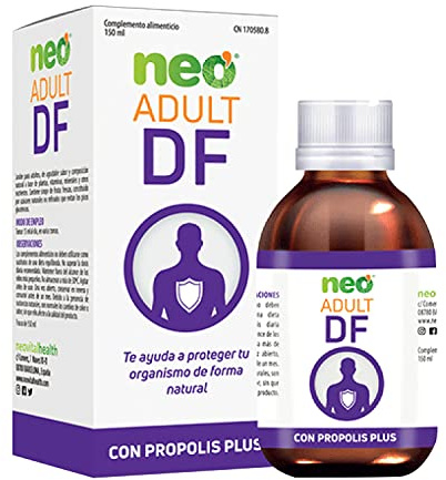 NEO ADULT DEFENSAS | 150 ml | Jarabe para Aumentar las Defensas de Forma Natural | A Base de Propóleo, Equinácea, Reishi, Vitamina C y Oligoelemento Manganeso-Cobre | Adulto