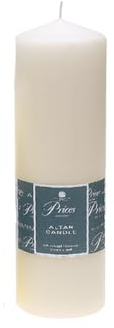 Price's Candles - Altar Candle - 250mm x 80mm - Unscented - Up to 50 Hour Burn Time - Smokeless & Dripless - Ideal for All Occasions
