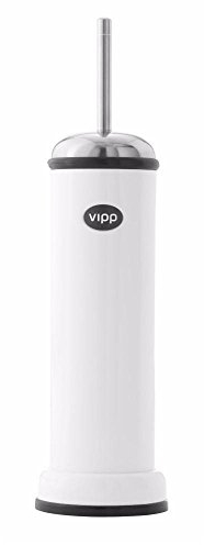 Vipp 11 Toilettenbürste, Edelsathl, Weiß, 12 cm