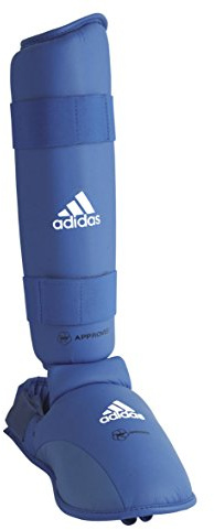 Adidas Karate Skenben-spännskydd blå, storlek L