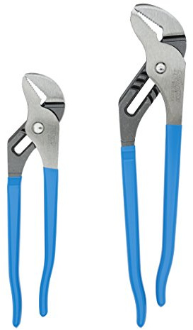 Channellock Tongue and Groove Plier Set TG-1-2 Piece, Slip Joint, High Carbon Steel - 9.5 in, 12 in