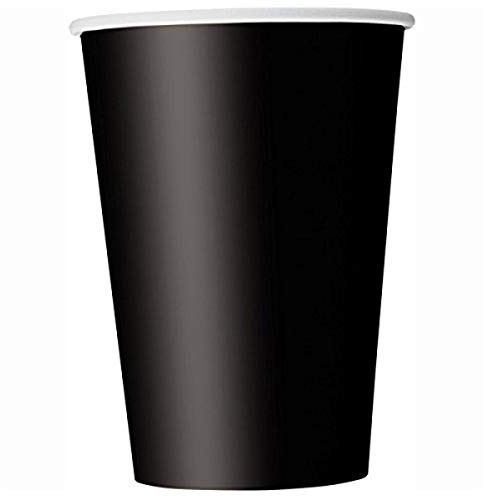 Unique Party - 32046 - Paquet de 14 Gobelets en Carton - 270 ml - Noir