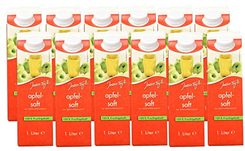 Jeden Tag Apfelsaft klar, 12er Pack (12 x 1 l)