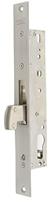 Tesa Assa Abloy 4241203NI Cerradura Monopunto De Palanca Basculante Para Perfiles Metálicos Inoxidable Entrada 20 mm 2241