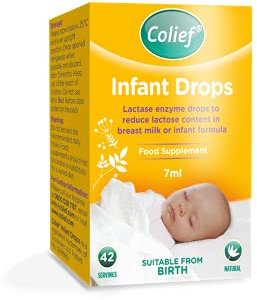 Colief Infant Drops | Lactase Enzyme Drops | Natural Colic Relief for Babies | Reduces Bloating, Wind and Crying | 7ml