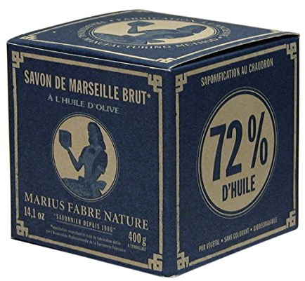 Marius Fabre 400g Cube of Pure Marseilles Soap In Vintage Style Box