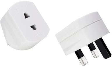 Heavy Duty UK 1A Electric Shaver Razor Adaptor Toothbrush Plug Socket Converter 2 To 3 Pin