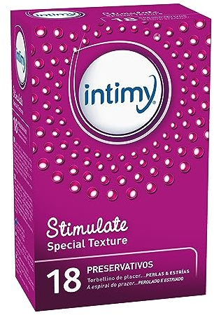 INTIMY Preservativos, Superficie perlada, Sensación, estimulación, 18 unid