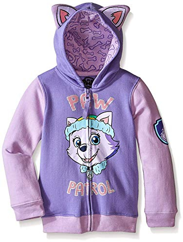 Paw Patrol Little Girls' Everest Toddler Hoodie, Lilac/Purple, 5T