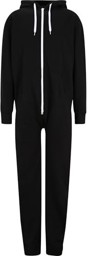 Urban Classics Herr sweatjumpsuit, svart/vit, XXL