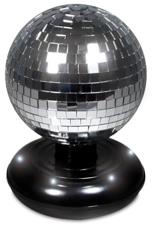 Boule à facettes rotative à LEDs 6/15cm Cheetah G017KP