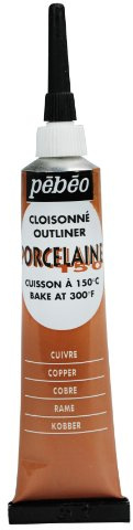 Pebeo - Porcelaine 150, colore per porcellana tecnica cloissoné, 20 ml, colore: rame