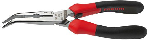 Facom 195.20CPE Long Half Round Nose Plier, 200mm