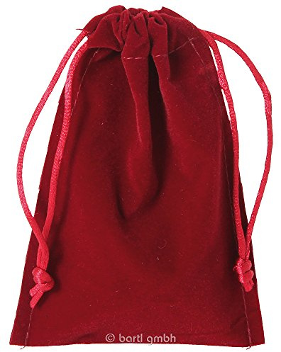 Bolsa de terciopelo grande rojo