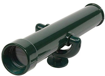 Garden Games Toy Telescope for Children's Climbing Frame or Playhouse (Green) with Fixing Kit