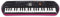 Casio SA-78 Mini 44 Keys keyboard in black and pink